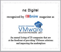 CIO Review Award - ne Digital 20 Most Promising VMware Solution Providers 2017